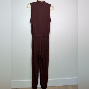 LANSTON SPORT X REVOLVE Chic Brown Sleeveless Jumpsuit Size small